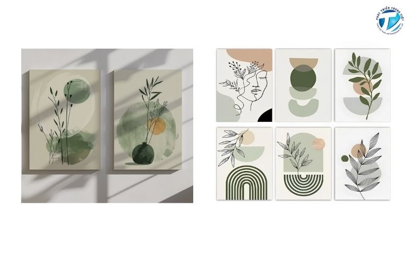 Tranh treo tường hiện đại tối giản